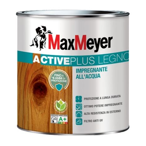Impregnante all'acqua per legno ACTIVE PLUS INCOLORE 0,75 Lt MAX MEYER