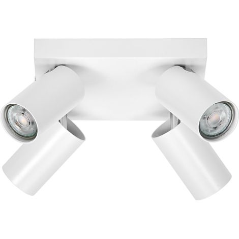 OSRAM LED SPOT OCTAGON PL 4 x 3,4W, GU10, 920lm, blanc, température de couleur 2700K, ton blanc chaud, design intemporel, ampoule LED remplaçable, idéal pour l’intérieur, CRI 90, têtes réglables (1/4)