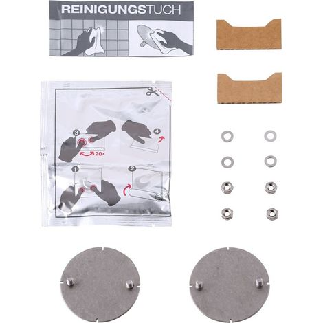 Keuco Klebe-Set Nr. 2 Edition 90 2x Bef.-Platte m Muttern, m 1x Klebepack
