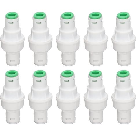 10pcs G3/8 Water Pressure Regulator Reducer for Water Purifiers Stabilizing Pressure Burst Prevention PP Material Safe Waterproof (1/5)