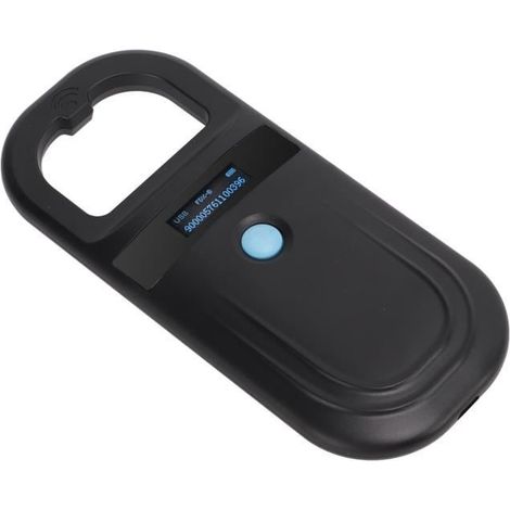 Tragbarer Haustier-Lesegerät, schwarzer Haustier-Mikrochip-Scanner, 134,2 kHz Handscanner (1/4)