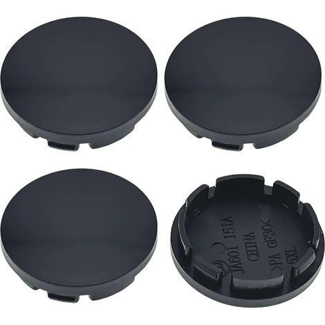 4pcs 56mm Universal Car Wheel Centre Hub Caps in Black for Car Accessories (Od 56mm Id 51mm) (1/5)