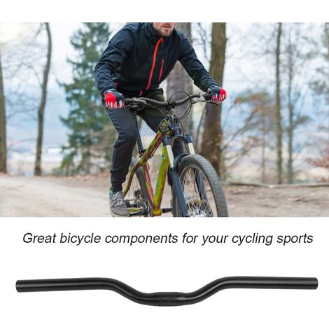 Vélo Fixie Aluminium avec Guidon Riser Fixe 25,4mm x 520mm Noir pour Bicross Urbain (1/5)