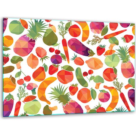 Schneidebrett aus Glas, 40x30 cm, Obstkorb (1/5)