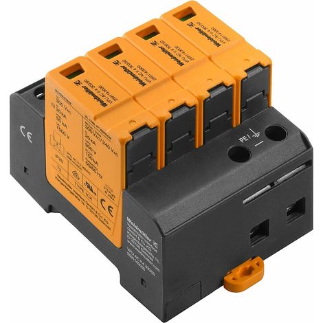 Weidmüller VPU AC II 4 300/50 Scaricatore di sovratensione, bassa tensione, protezione da sovratensione, TN-C-S, TN-S, 2591140000