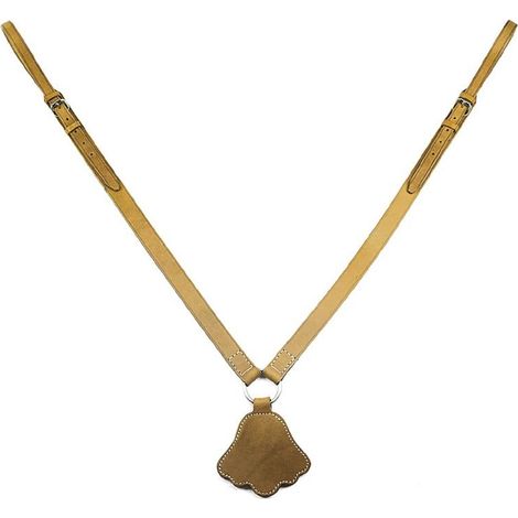 Cognac Marron clair Naturel - Cuirasse réglable en cuir pour selle maremmana, fabriquée à la main