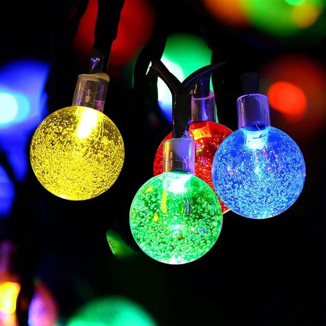 Guirlande Lumineuse Exterieur Solaire, 11M 60 LED Guirlande Solaire Lampe Étanche IP65 avec 8 Modes Lampes Cordes Solaire pour la Décoration Halloween Extérieur et Intérieur, Jardin, Noël, Fête (1/5)