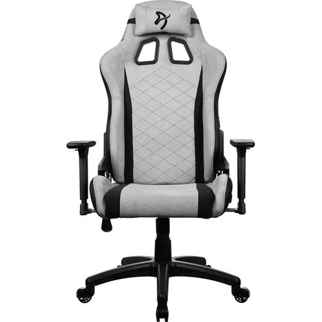 Arozzi Avanti SoftFabric Gaming-Stuhl Hellgrau
