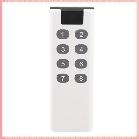Télécommande d'apprentissage de code numérique sans fil 433MHz, 8 touches, compatible pour portes et portails, puissante, 1 pièce (1/5)
