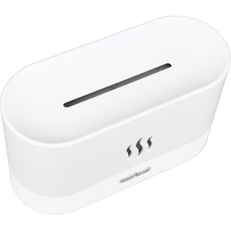 Diffuseur d'arômes USB blanc avec 7 couleurs de flammes colorées (1/5)