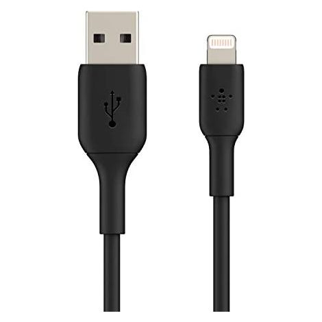 Belkin Boost Charge Lightning Kabel (Lightning zu USB Kabel für iPhone, iPad und AirPods), MFi-zertifiziertes iPhone-Ladekabel (Schwarz, 1 m) (1/5)