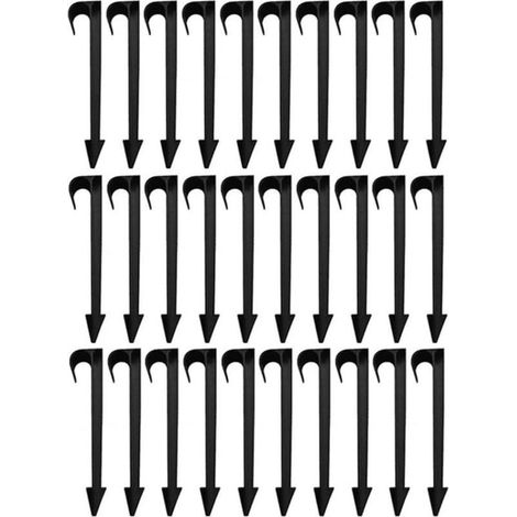 Paquete de 50 estacas de fijación para líneas de goteo, tuberías de riego y sistemas de riego por goteo para tubos de 16 mm. (1/5)