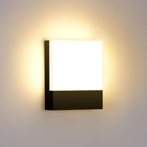 CCYKXA  18W Black Outdoor Wall Light, Warm White 3000K Indoor Wall Light, Modern Design for Bedroom, Living Room, Staircase, Hallway (1/5)