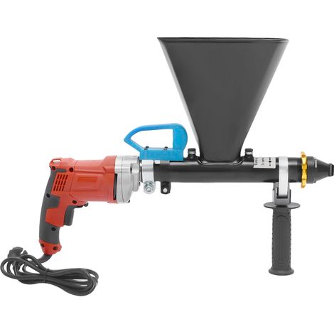 Pistola elettrica da 700 W per malta, pistola per fughe, strumento per malta + 2 ugelli + olio (1/5)
