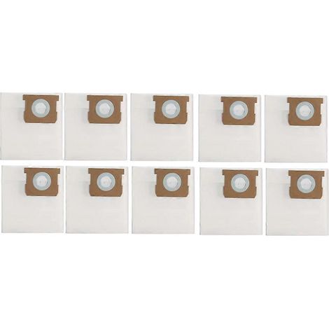 Lot de 10 sacs à poussière pour aspirateur Kärcher WD1 - Accessoires de remplacement pour sacs à poussière 2.863-297.0 (1/5)