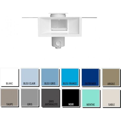 Skimmer Aquareva Miroir grande meurtrière + rallonge - piscine béton/liner - Gris (1/5)
