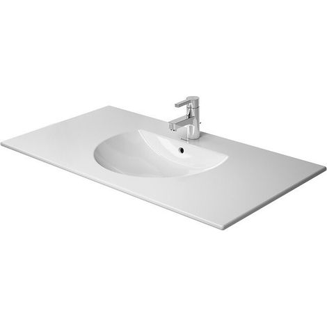Duravit mueble lavabo DARLING NEW con plataforma para grifo rebosadero 1030x545mm 3 orificios para grifería blanco