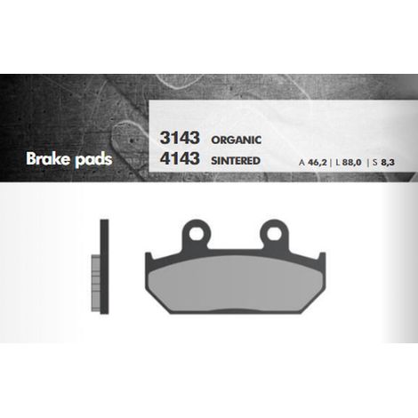 PLAQUETTES DE FREIN BRENTA KH124/2 CAGIVA/HONDA AVANT (FT 3143)