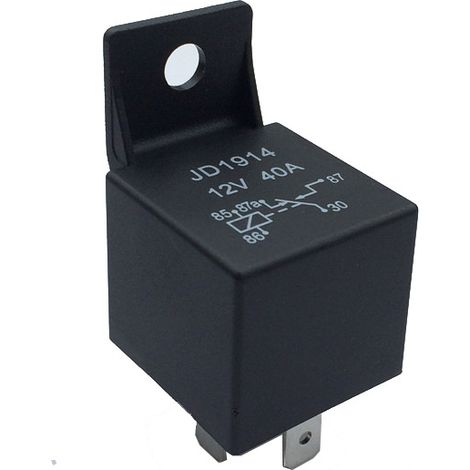 Kraftstoffpumpe, Hupe, Beleuchtung, Lüfter, 12V Universal-Miniaturrelais JD2912 40A (1/4)