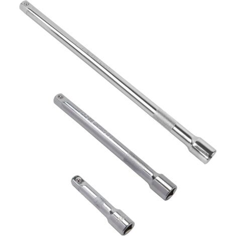 BUNTHAUS Rallonge Cliquet 1/4,50, 100 et 150 mm,Rallonge 1/4 pout Cliquet Acier au chrome vanadium (1/5)