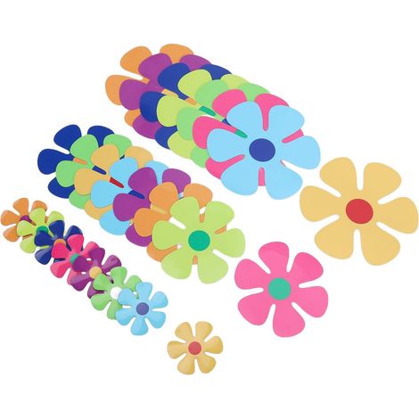 Pack of 24 Flower Magnets, Multicolored Vintage Cutouts for (1/5)