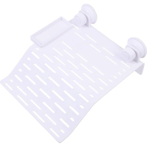 White Acrylic Floating Platform for Turtles with Two Suction Cups, Fade Resistant, for Pressurized Aquariums (1/5)