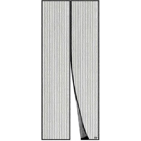 Porte moustiquaire magnétique 80 x 210 cm, montage facile sans perçage (1/2)
