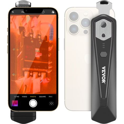 Caméra d'imagerie thermique pour Android iOS, résolution 256 x 192 IR, imageur thermique infrarouge sans fil WiFi caméra visuelle, taux rafraîchissement 25 Hz pour smartphone, -4°F-1022°F, IP54 (1/5)
