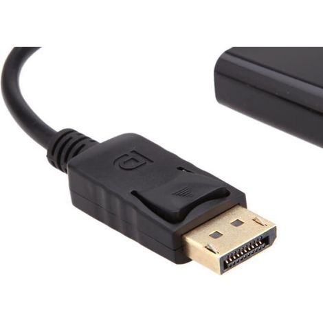 Convertisseur DisplayPort vers VGA - Noir - 1080p - 50/60Hz - 2.25Gbps - Vidéo (1/2)