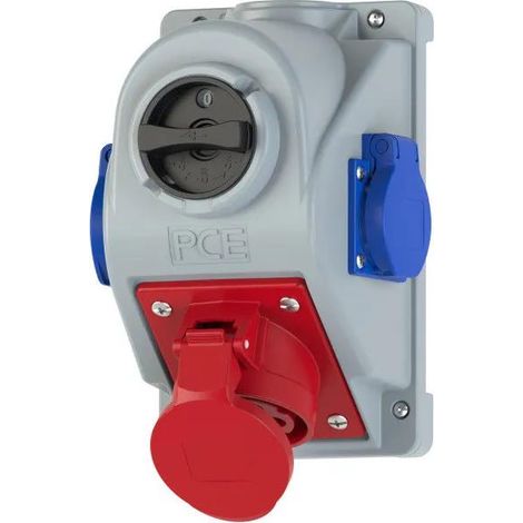 PCE Combo-Pol 16A 400V Feststeckdose Rot 5-polig