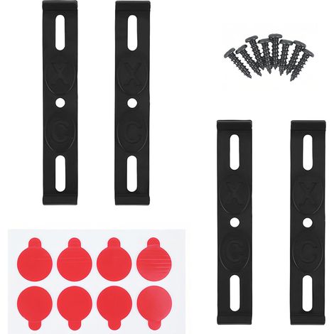 4 Pièces Porte Plaque Immatriculation, 12 × 2cm Support Plaque Immatriculation, Support de Plaque D'immatriculation, Convient aux Plaques D'immatriculation de 110 mm de Large (1/5)
