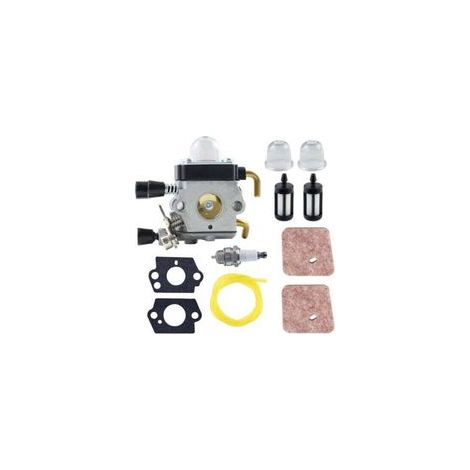 Kit carburateur STIHL FS80 pour HL75, HT70, HT75, SP85, FS85R, FS85T, FS85RX, avec filtre, bougie, joint et kit de durites (1/4)