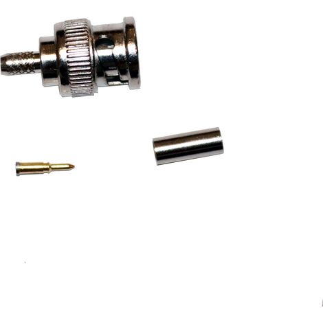 Fiche BNC vers RG174 sertie