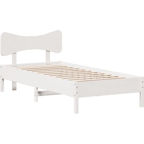 Maison Exclusive - Giroletto senza Materasso Bianco 100x200 cm Legno Massello Pino