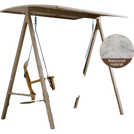 Cuscino per panchina da giardino, tessuto impermeabile per esterni, misura 2 posti, imbottitura spessa, imbottitura in cotone PP, design elegante (1/5)