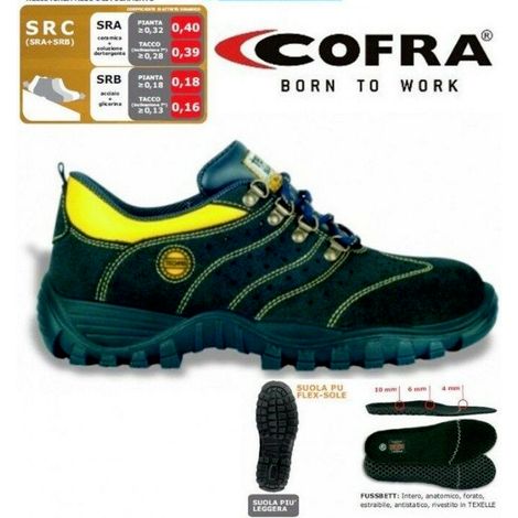 Cofra scarpe da lavoro antinfortuinio punta metallo modello new arno estiva