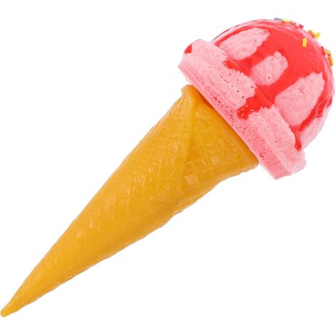 Aimant de réfrigérateur en forme de cornet de glace rose, modèle de (1/5)