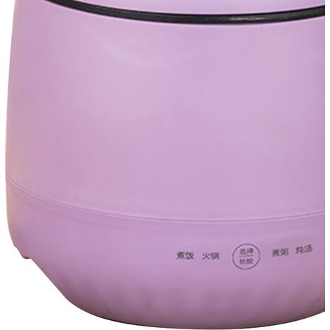 Cuiseur à riz multifonctionnel pour 2 personnes, mini cuiseur à riz, marmite électrique antiadhésive basse consommation, marmite pour dortoir, violet (1/5)