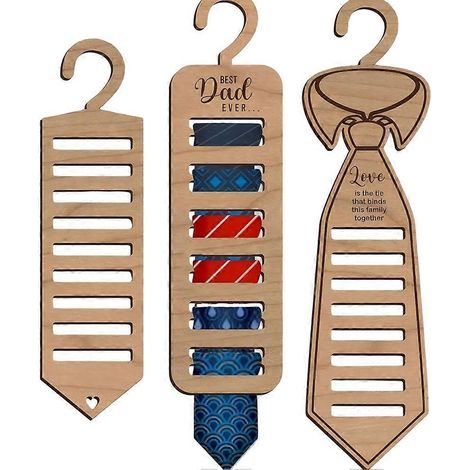 Porte-cravates en bois peint à la main, pendentif et présentoir à cravates souvenirs (1/5)