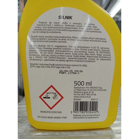Liquide de nettoyage moteur 500 ml