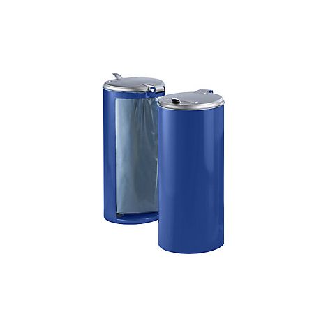 Colector de residuos de chapa de acero  para 120 l de capacidad