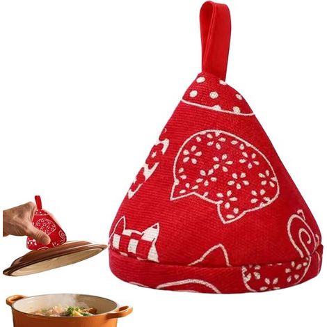 Gants de cuisine antidérapants et résistants à la chaleur - Gants de cuisine triangulaires - Gants antidérapants mignons à motif chat (1/5)