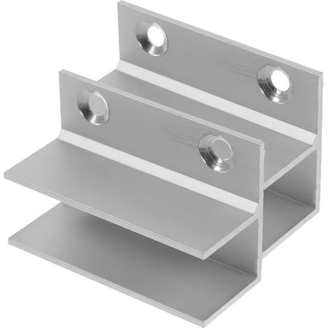 2 pièces guide de sol pour porte coulissante, aluminium (1/5)