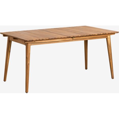 Tavolo da pranzo rettangolare 160-210x90 cm allungabile in legno di acacia Tenay SKLUM (1/5)