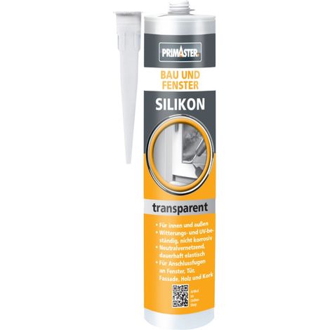 Primaster Bau und Fenster Silikon transparent 310 ml (1/2)