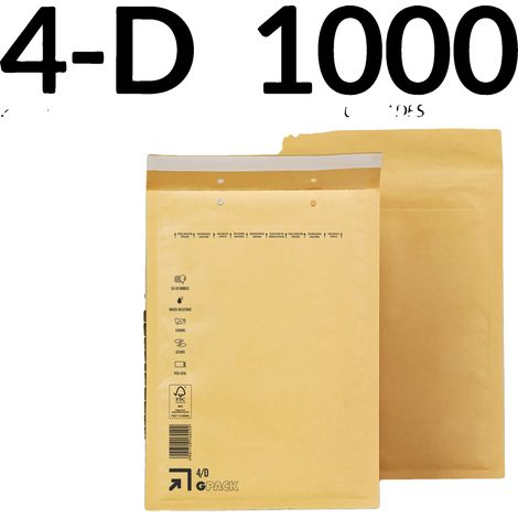 Enveloppes Bouillonnantes, Protection Durable, Matériau Écologique, 1000 Pcs - 4-D (200X275Mm) (1/2)