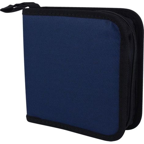 Étui de rangement portable en tissu Oxford pour 40 CD/DVD avec fermeture éclair, type pochette, idéal pour DJ. (1/5)