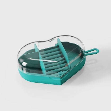 Caja de joyería de viaje, pequeño organizador de joyería de viaje, caja de joyería portátil, mini organizador de viaje, soporte de exhibición portátil, anillo, pendientes (1/5)
