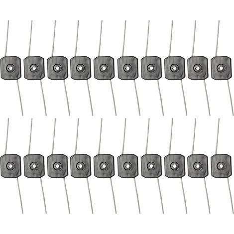 20 têtes de coupe-bordures électriques, panneau en plastique avec fil de coupe de 150 mm, accessoires de jardin (1/5)