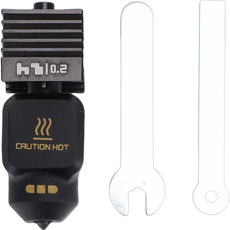 Kit Hotend adapté à l'imprimante 3D Bambu Lab P2S, buse amovible améliorée en acier trempé, tête d'impression extrudeuse de 0.2MM (1/5)
